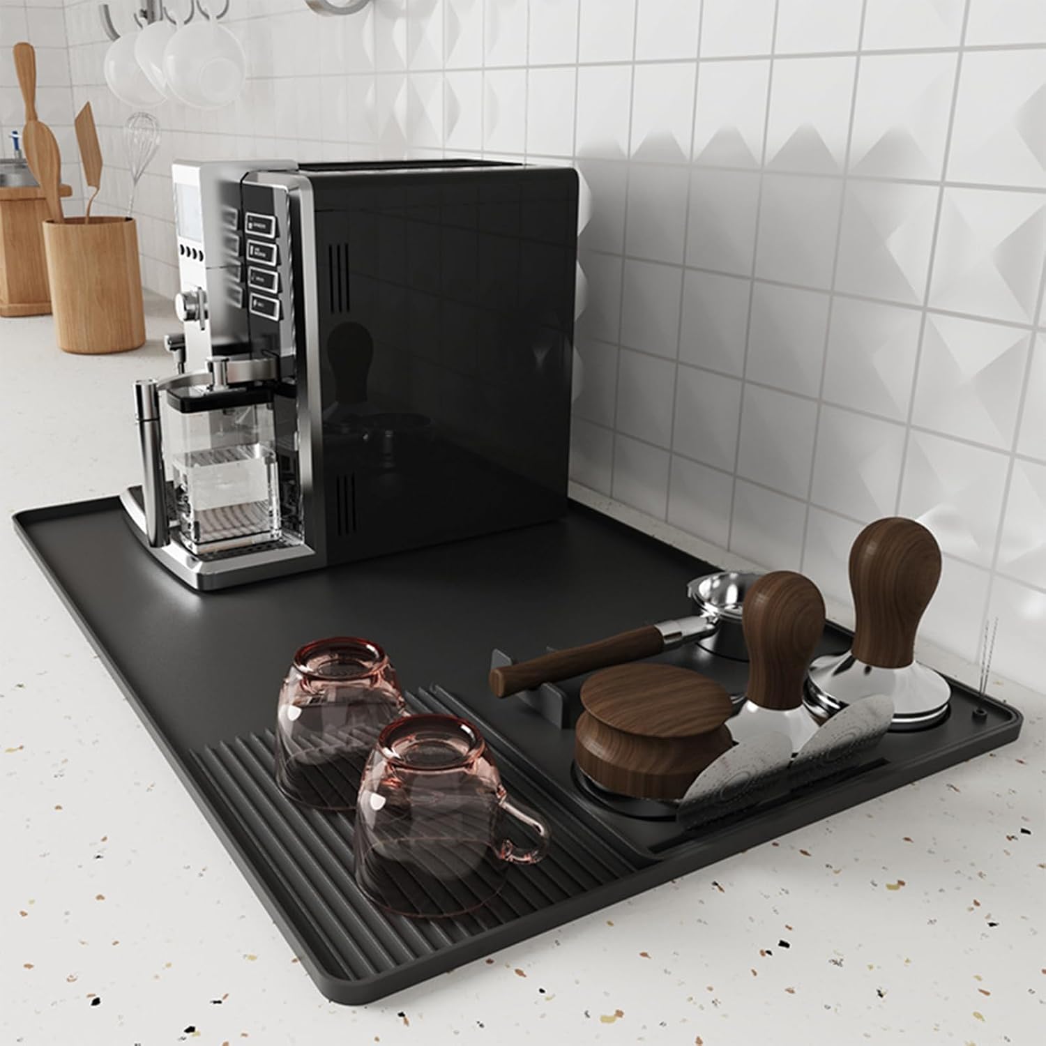 Bar Mat Rubber - Tapis de café en Silicone 3