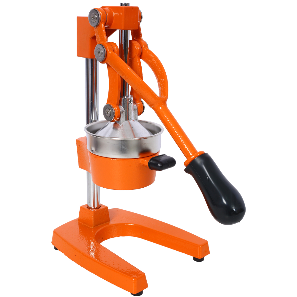 Citrus Juicer Bar - Presse-agrumes manuel en fonte orange, extra