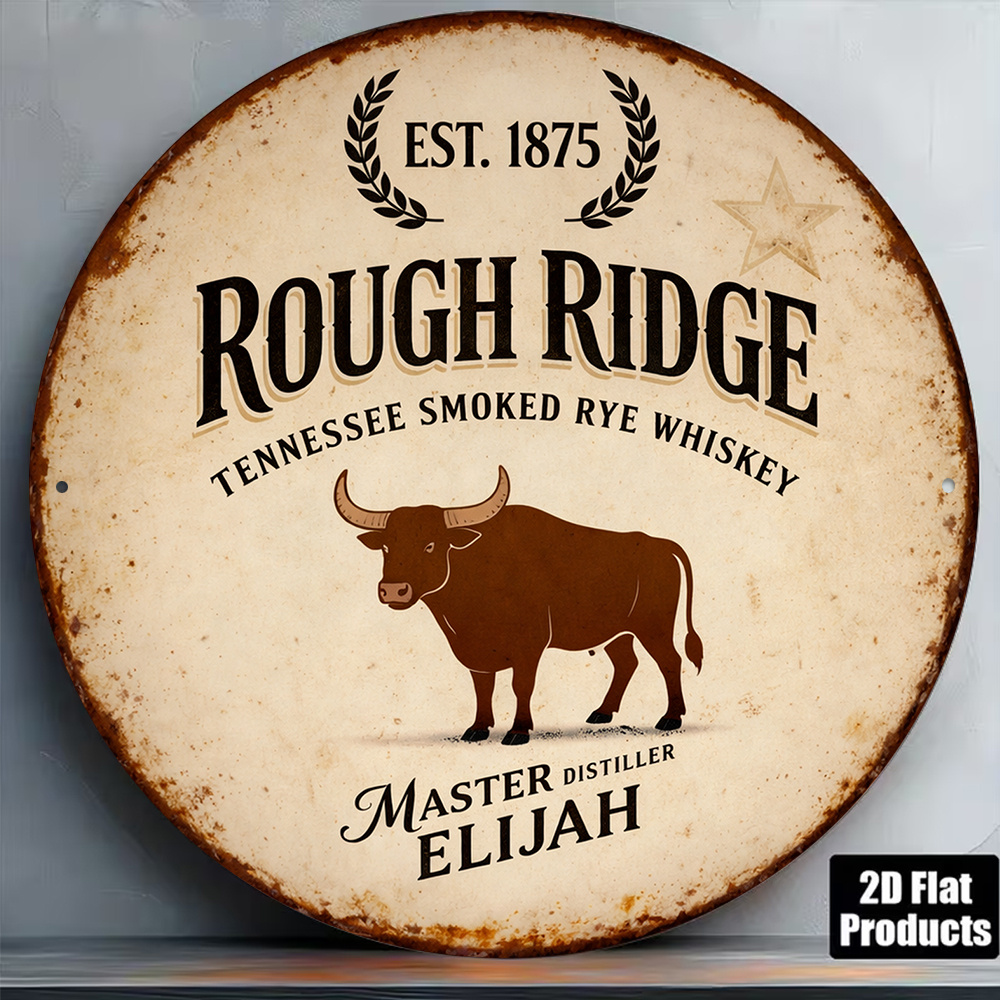 Plaque murale ronde en alumini - Home Bar Lounge avis et prix