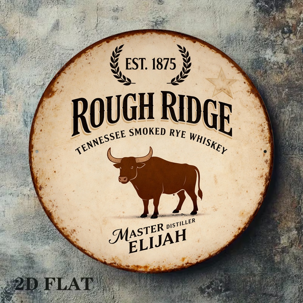 Plaque murale ronde en alumini - Home Bar Lounge avis et prix