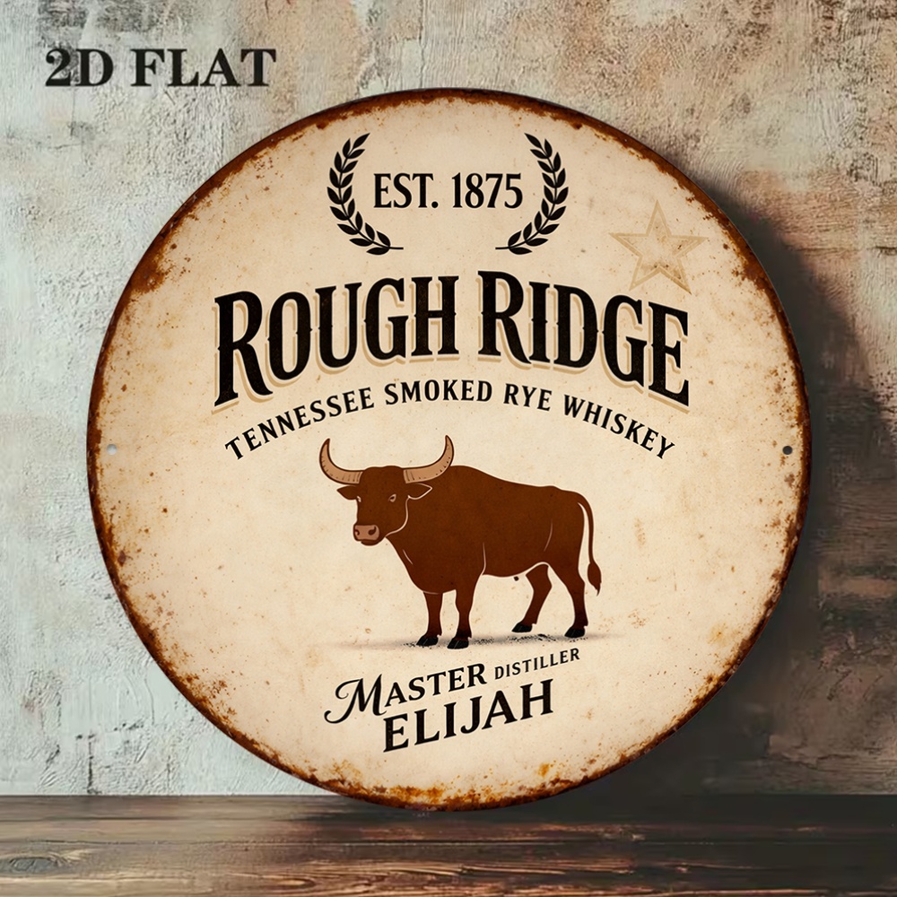 Plaque murale ronde en alumini - Home Bar Lounge avis et prix